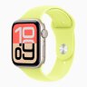 Apple Watch SE 3 40mm, Starlight Aluminum Case with Sport Band - Neon Yellow