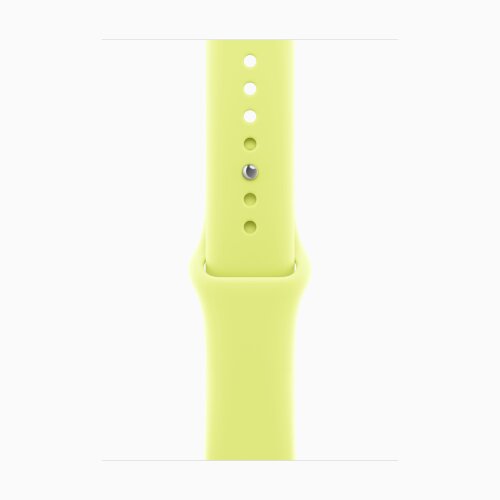 Apple Watch SE 3 40mm, Starlight Aluminum Case with Sport Band - Neon Yellow