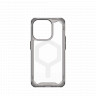 Защитный чехол Uag Plyo для iPhone 15 Pro с MagSafe - Пепел/белый (Ash/White)
