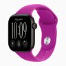 Apple Watch Series 12 46mm, Black Aluminum Case with Sport Band - Magenta