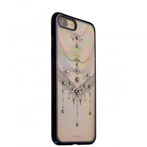 Чехол-накладка KAVARO для iPhone 8 Plus и 7 Plus со стразами Swarovski - черный (Бабочка)