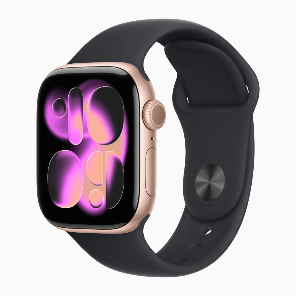 Apple Watch Series11 GPSモデル42mm ローズゴールド Купить Apple Watch 11 Rose Gold Aluminum 42mm Black band в Москве цена