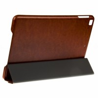 Кожаный чехол для iPad Air Hoco Crystal коричневый
