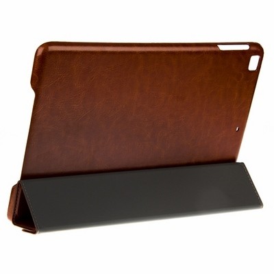 Кожаный чехол для iPad Air Hoco Crystal коричневый