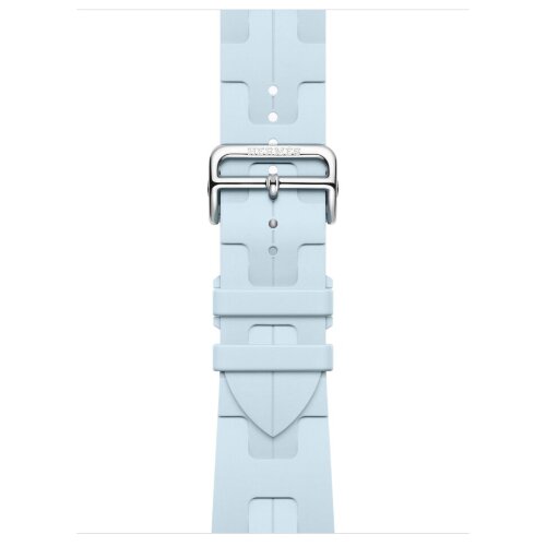 Apple Watch Hermes Series 11 46mm, спортивный ремешок Kilim светло-голубой