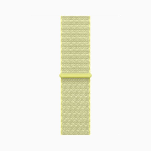 Apple Watch Series 11 42mm, Gold Titanium Case with Sport Loop - Neon Yellow
