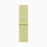 Apple Watch Series 11 42mm, Gold Titanium Case with Sport Loop - Neon Yellow
