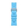 Apple Watch Ultra 3 Hermes 49mm Titanium, спортивный ремешок  Kilim голубой
