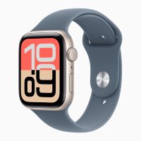Apple Watch SE 3 40mm, Starlight Aluminum Case with Sport Band - Anchor Blue