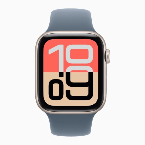 Apple Watch SE 3 40mm, Starlight Aluminum Case with Sport Band - Anchor Blue
