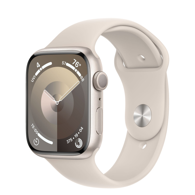 Apple Watch 9 Aluminum Starlight 41mm Starlight band