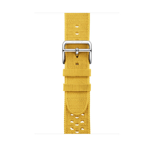 Ремешок Hermes для Apple Watch 42mm Jaune de Naples Tricot Single Tour - Желтый