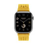 Ремешок Hermes для Apple Watch 42mm Jaune de Naples Tricot Single Tour - Желтый