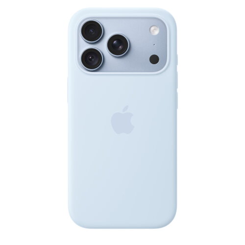Силиконовый чехол для iPhone 18 Pro с MagSafe — Ярко-голубой (Crisp Blue)