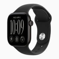 Apple Watch Series 12 46mm, Black Aluminum Case with Sport Band - Black
