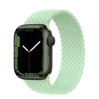 Apple Watch Series 7 41 мм, зеленый алюминий, плетеный монобраслет Фисташковый
