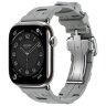 Apple Watch Hermes Series 11 46mm, спортивный ремешок Kilim серый