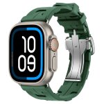 Apple Watch Ultra 3 Hermes 49mm Titanium, спортивный ремешок  Kilim зеленый