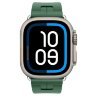 Apple Watch Ultra 3 Hermes 49mm Titanium, спортивный ремешок  Kilim зеленый