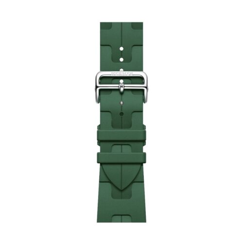Apple Watch Ultra 3 Hermes 49mm Titanium, спортивный ремешок  Kilim зеленый
