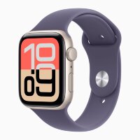 Apple Watch SE 3 40mm, Starlight Aluminum Case with Sport Band - Purple Fog