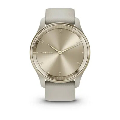 Умные часы Garmin Vivomove Trend 40mm, Cream Gold Stainless Steel Bezel, French Gray Case and Silicone Band