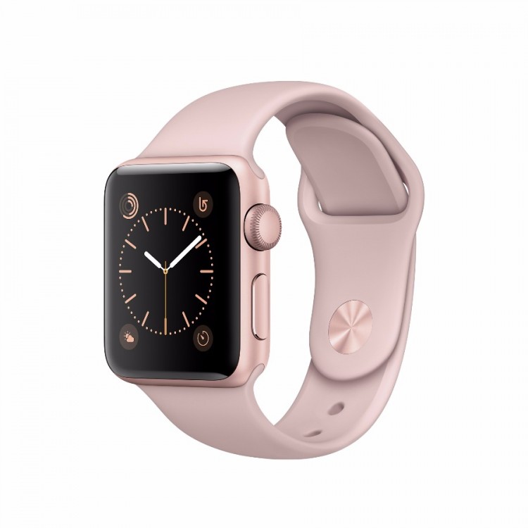 Apple Watch Series 2 38mm, "розовый песок" спортивный ремешок, корпус из алюминия "розовое золото"