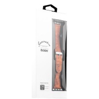 Ремешок кожаный Waxy Leather для Apple Watch 38мм - Оранжевый