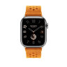 Ремешок Hermes для Apple Watch 41mm Orange Tricot Single Tour - Оранжевый