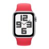 Apple Watch SE (2023) 40mm, Silver Aluminum Case with Sport Band - Red (Красный)