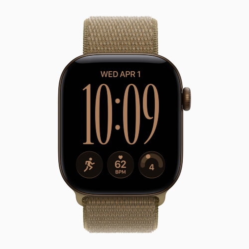 Apple Watch Series 12 42mm, Dark Bronze Aluminum Case with Sport Loop - Olive