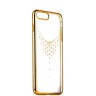 Чехол-накладка KINGXBAR для iPhone 8 Plus и 7 Plus со стразами Swarovski - золотистый (Колье)