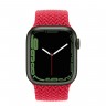 Apple Watch Series 7 41 мм, зеленый алюминий, плетеный монобраслет