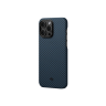 Чехол PITAKA MagEZ Case 3 для iPhone 14 Pro Max с MagSafe - 1500D черный/голубой (твил)