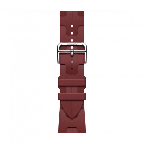 Apple Watch Ultra 3 Hermes 49mm Titanium, спортивный ремешок  Kilim красный