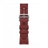 Apple Watch Ultra 3 Hermes 49mm Titanium, спортивный ремешок  Kilim красный