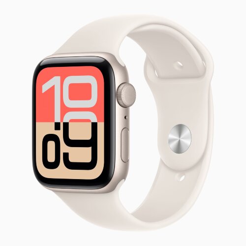 Apple Watch SE 3 40mm, Starlight Aluminum Case with Sport Band - Starlight