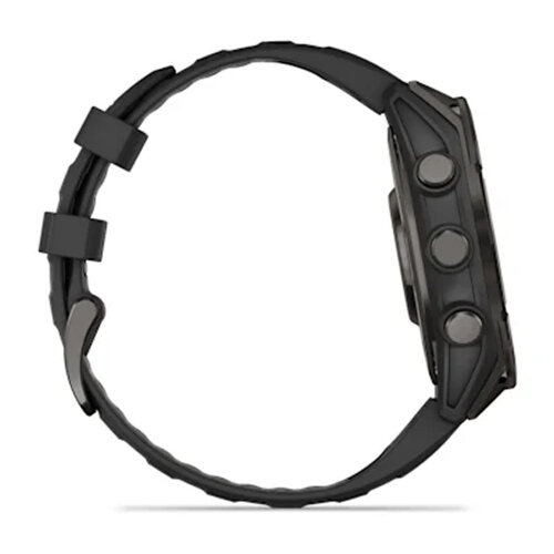 Умные часы Garmin Fenix 8 47mm, AMOLED, Sapphire, Carbon Gray DLC Titanium with Black/Pebble Gray Silicone Band