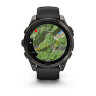 Умные часы Garmin Fenix 8 47mm, AMOLED, Sapphire, Carbon Gray DLC Titanium with Black/Pebble Gray Silicone Band