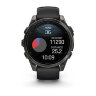 Умные часы Garmin Fenix 8 47mm, AMOLED, Sapphire, Carbon Gray DLC Titanium with Black/Pebble Gray Silicone Band