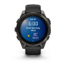 Умные часы Garmin Fenix 8 47mm, AMOLED, Sapphire, Carbon Gray DLC Titanium with Black/Pebble Gray Silicone Band