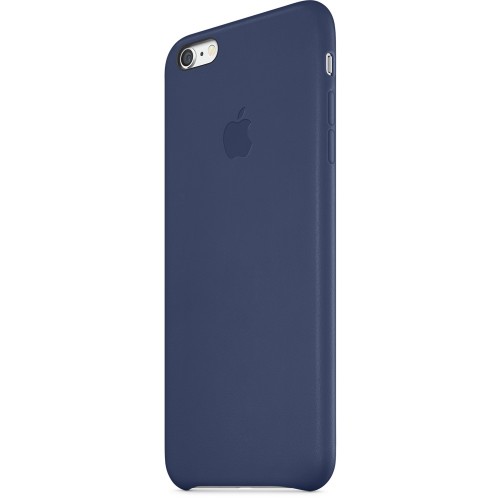 Кожаный чехол для iPhone 6 Plus тёмно-синий