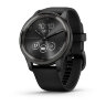 Умные часы Garmin Vivomove Trend 40mm, Slate Stainless Steel Bezel, Black Case and Silicone Band