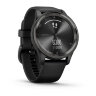 Умные часы Garmin Vivomove Trend 40mm, Slate Stainless Steel Bezel, Black Case and Silicone Band
