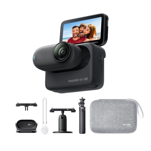Мини экшн-камера Insta360 GO 3S Black 64GB Family Bundle