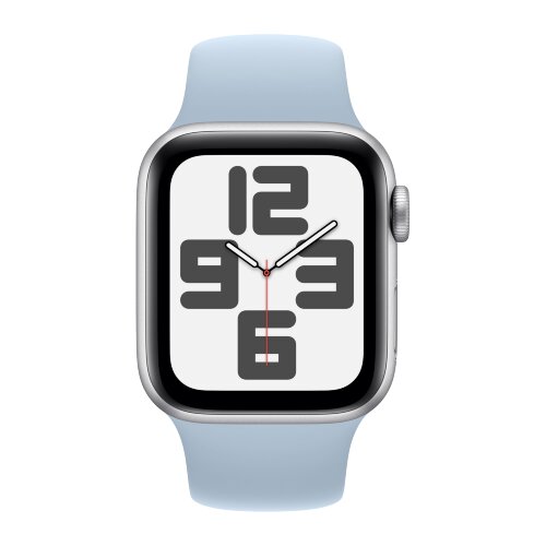 Apple Watch SE (2023) 40mm, Silver Aluminum Case with Sport Band - Light Blue (Голубой)