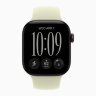 Apple Watch Series 12 46mm, Black Aluminum Case with Sport Band - Pale Succulent