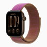 Apple Watch Series 12 42mm, Dark Bronze Aluminum Case with Sport Loop - Magenta