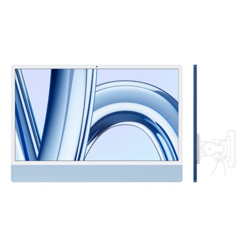 Apple iMac 24 inch (2023, M3, 24GB, 1TB SSD, 10-core GPU) VESA, Blue (русская заводская клавиатура)