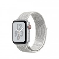 Apple Watch series 5 Nike+, 40 мм GPS + Cellular, серебристый алюминий, браслет найк из нейлона